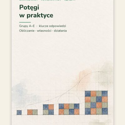 Potęgi — kartkówka z matematyki, klasa 7, grupy A–E — okładka